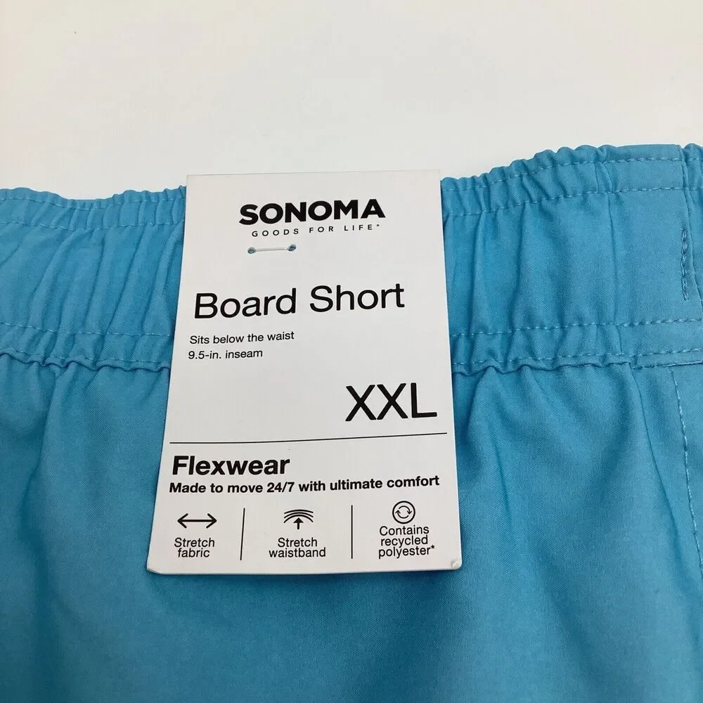 Sonoma Mens‎ Flexwear Board Shorts Size XXL NWT